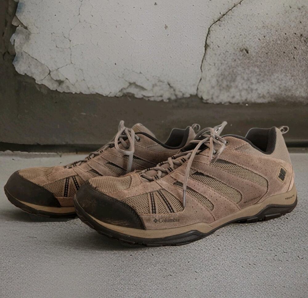 Columbia North Plains Drifter Waterproof Hiking Shoes Mens Size 16 Brown BM6012